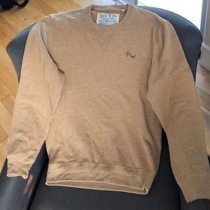 Jack Wills super soft tan crew neck sweatshirt M